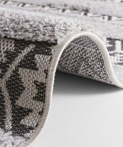 Vloerkleed 3D effect Temara - grijs/zwart - close up, thumbnail