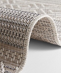 Elle Decoration buiten vloerkleed Rhone - crème/beige - close up, thumbnail