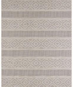 Elle Decoration buiten vloerkleed Rhone - crème/beige - overzicht boven, thumbnail