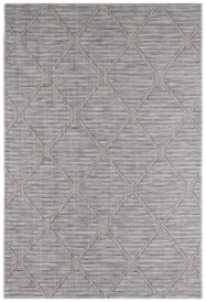 Elle Decoration buiten vloerkleed ruiten Yonne - crème/grijs - overzicht boven, thumbnail Elle Decoration buiten vloerkleed ruiten Yonne - crème/grijs - overzicht boven, thumbnail