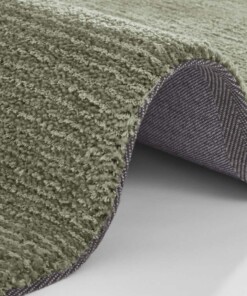 Effen loper Supersoft - mosgroen - close up, thumbnail