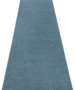 Effen vloerkleed Supersoft - petrol - overzicht schuin, thumbnail