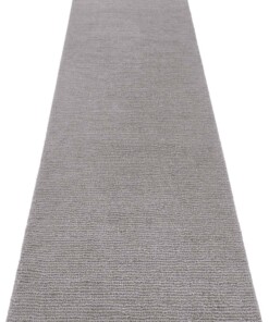 Effen vloerkleed Supersoft - lichtgrijs - overzicht schuin, thumbnail