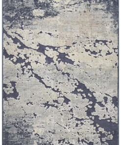 Design vloerkleed 3D Arroux Elle Decoration - donkerblauw - overzicht boven, thumbnail Design vloerkleed 3D Arroux Elle Decoration - donkerblauw - overzicht boven, thumbnail