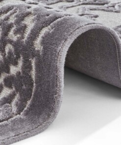 Design vloerkleed 3D Vilaine Elle Decoration - grijs/zilver - close up, thumbnail Design vloerkleed 3D Vilaine Elle Decoration - grijs/zilver - close up, thumbnail