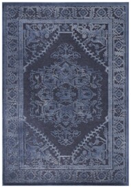 Design vloerkleed 3D Vilaine Elle Decoration - donkerblauw - overzicht boven, thumbnail Design vloerkleed 3D Vilaine Elle Decoration - donkerblauw - overzicht boven, thumbnail