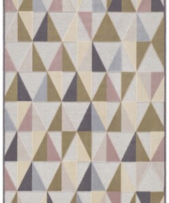 Design vloerkleed 3D Creuse Elle Decoration - lichtgrijs/pastel - overzicht boven, thumbnail