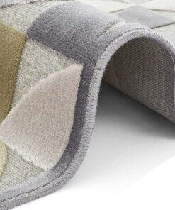 Design vloerkleed 3D Ailette Elle Decoration - lichtgrijs/pastel - close up, thumbnail