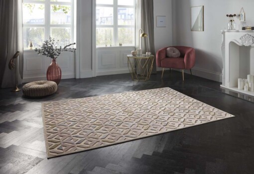 Design vloerkleed 3D Vézère Elle Decoration - pastel/multi - sfeer