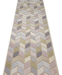 Design vloerkleed 3D Loire Elle Decoration - pastel/multi - overzicht schuin, thumbnail