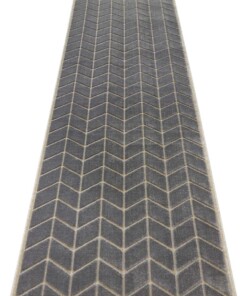 Design vloerkleed 3D Loire Elle Decoration - grijs/blauw - overzicht schuin, thumbnail