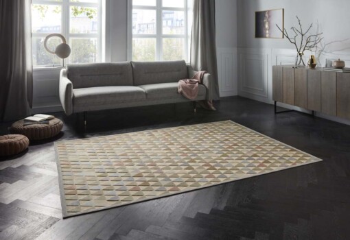 Design vloerkleed 3D Aisne Elle Decoration - beige/pastel - sfeer