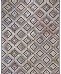 Design vloerkleed 3D Isère Elle Decoration - grijs/multi - overzicht boven