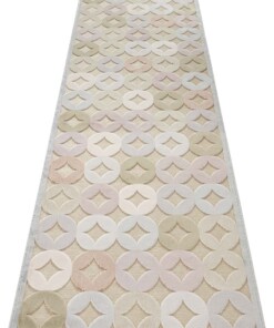 Design vloerkleed 3D Chiers Elle Decoration - zilver/pastel - overzicht schuin, thumbnail Design vloerkleed 3D Chiers Elle Decoration - zilver/pastel - overzicht schuin, thumbnail