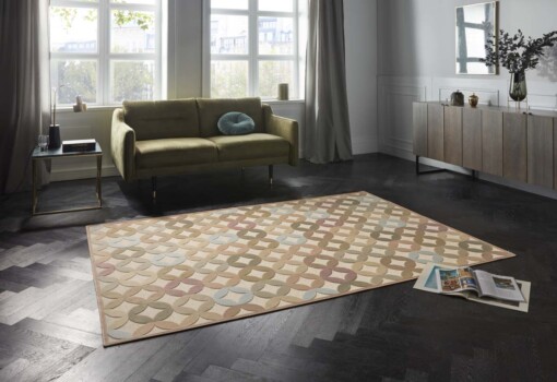 Design vloerkleed 3D Chiers Elle Decoration - koper/bruin - sfeer