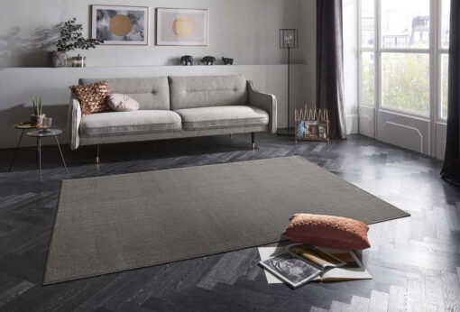 Design vloerkleed Alagnon Elle Decoration - antraciet - sfeer