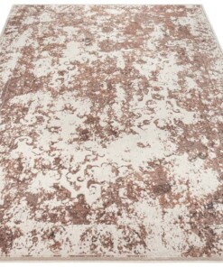 Design vloerkleed Corrèze Elle Decoration - koperbruin - overzicht schuin, thumbnail