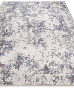 Design vloerkleed Corrèze Elle Decoration - zilver/blauw - overzicht schuin, thumbnail Design vloerkleed Corrèze Elle Decoration - zilver/blauw - overzicht schuin, thumbnail