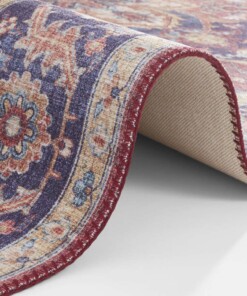 Vintage vloerkleed Anthea - rood/paars - close up, thumbnail Vintage vloerkleed Anthea - rood/paars - close up, thumbnail