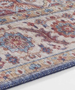 Vintage loper Anthea - jeansblauw - close up, thumbnail