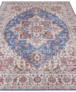 Vintage loper Anthea - jeansblauw - overzicht schuin, thumbnail