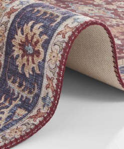 Vintage vloerkleed Vivana - bordeauxrood - close up, thumbnail