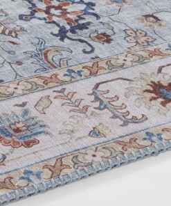 Vintage vloerkleed Vivana - hemelsblauw - close up, thumbnail Vintage vloerkleed Vivana - hemelsblauw - close up, thumbnail