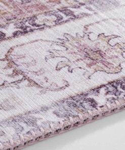 Vintage vloerkleed Vivana - framboos rood - close up, thumbnail Vintage vloerkleed Vivana - framboos rood - close up, thumbnail