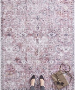 Vintage vloerkleed Vivana - framboos rood - overzicht sfeer, thumbnail Vintage vloerkleed Vivana - framboos rood - overzicht sfeer, thumbnail