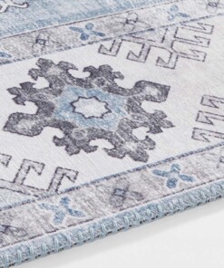 Vintage vloerkleed Gratia - lichtblauw - close up, thumbnail Vintage vloerkleed Gratia - lichtblauw - close up, thumbnail