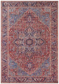 Vintage vloerkleed Amata - rood - overzicht boven, thumbnail Vintage vloerkleed Amata - rood - overzicht boven, thumbnail