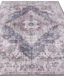 Vintage vloerkleed Sylla - grijs - overzicht schuin, thumbnail Vintage vloerkleed Sylla - grijs - overzicht schuin, thumbnail