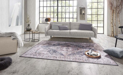 Vintage vloerkleed Sylla - grijs - sfeer