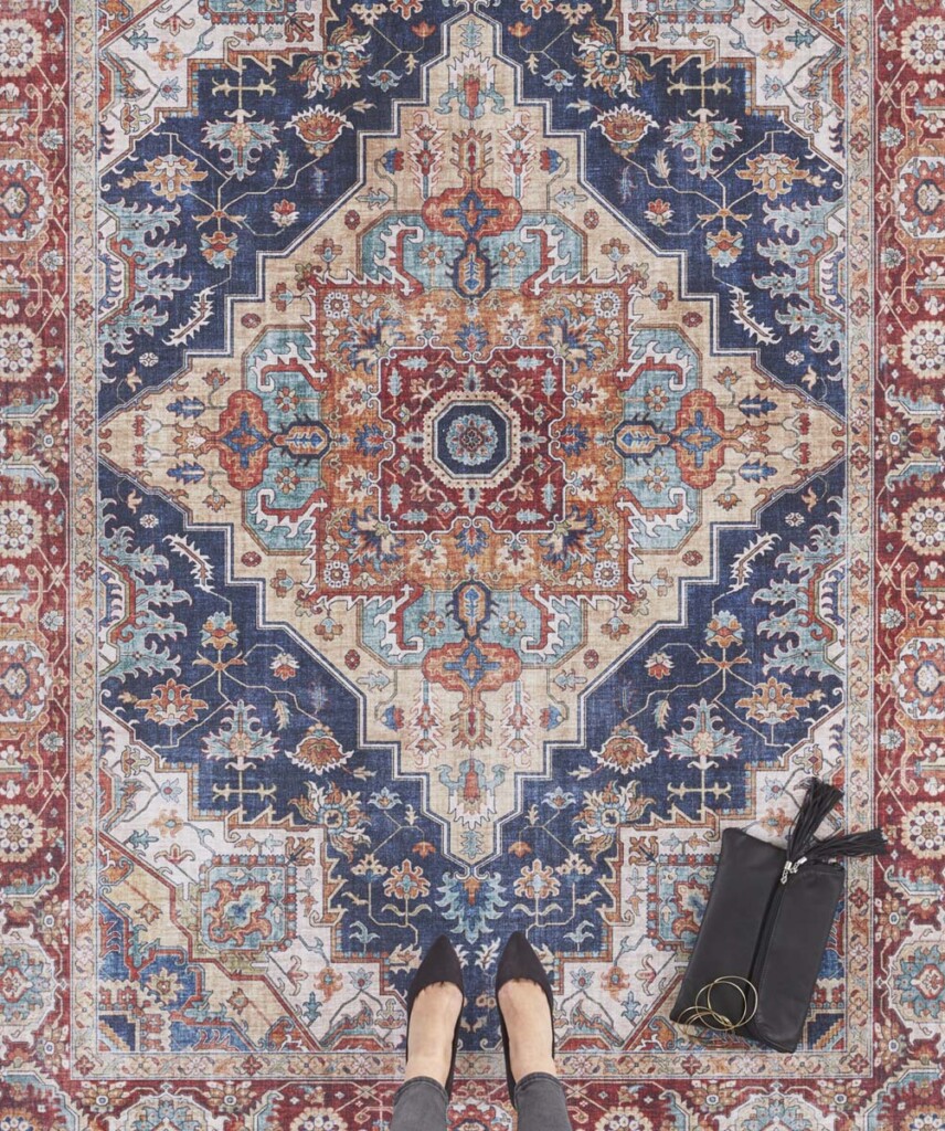 Nouristan Oosterse vintage tapijt Sylla 200x290 cm kitgrijs