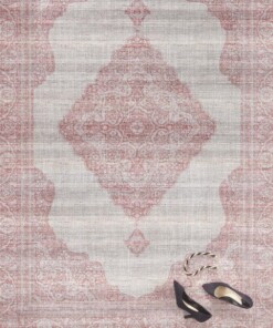 Vintage vloerkleed Carme - rood - overzicht sfeer, thumbnail Vintage vloerkleed Carme - rood - overzicht sfeer, thumbnail