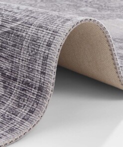 Vintage vloerkleed Carme - grijs - close up