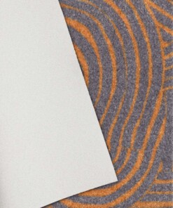 Design deurmat Fantastique Elle Decoration - grijs/goud - close up, thumbnail