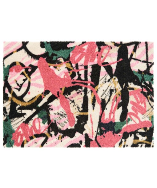 Design deurmat Artists Elle Decoration - roze/multi - overzicht boven
