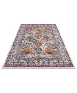 Vintage vloerkleed Kolal - crème/goud - overzicht schuin, thumbnail Vintage vloerkleed Kolal - crème/goud - overzicht schuin, thumbnail