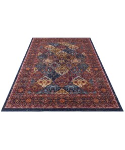 Vintage vloerkleed Kolal - Rood - overzicht schuin, thumbnail Vintage vloerkleed Kolal - Rood - overzicht schuin, thumbnail