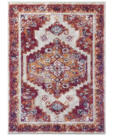 Vintage vloerkleed Daber - framboosrood - overzicht boven, thumbnail Vintage vloerkleed Daber - framboosrood - overzicht boven, thumbnail