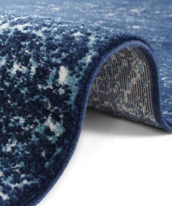 Vintage vloerkleed Pandeh - donkerblauw - close up, thumbnail