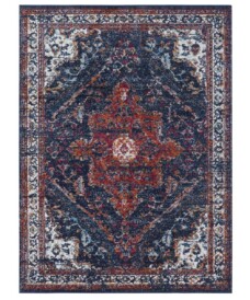 Vintage vloerkleed Azrow - donkerblauw - overzicht boven, thumbnail Vintage vloerkleed Azrow - donkerblauw - overzicht boven, thumbnail