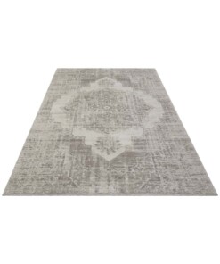 Vintage vloerkleed Garonne Elle Decoration - crème/grijs - overzicht schuin, thumbnail