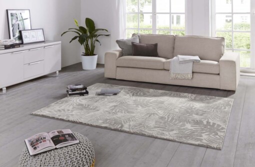 Design vloerkleed Charante Elle Decoration - crème/grijs - sfeer