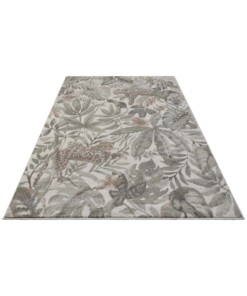 Design vloerkleed Sambre Elle Decoration - groen/koper - overzicht schuin, thumbnail