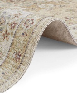 Oosters vloerkleed Nain Elle Decoration - goudgeel - close up, thumbnail