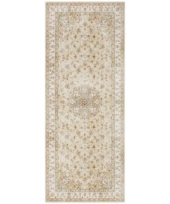 Oosters vloerkleed Nain Elle Decoration - goudgeel - overzicht boven, thumbnail