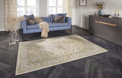 Oosters vloerkleed Nain Elle Decoration - goudgeel - sfeer
