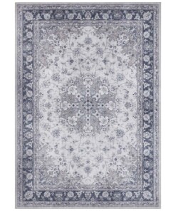 Oosters vloerkleed Nain Elle Decoration - grijs/saffierblauw - overzicht boven, thumbnail Oosters vloerkleed Nain Elle Decoration - grijs/saffierblauw - overzicht boven, thumbnail